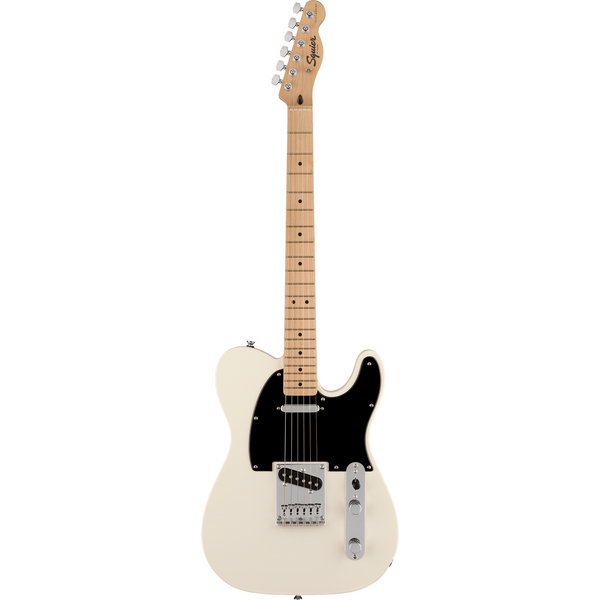 Squier FSR Bullet Telecaster, Maple Board, Black Plate, Olympic White.0370048505