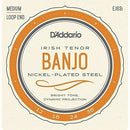 D'Addario EJ63i Irish Tenor Banjo Strings.Loopend Construction For Universal Fit