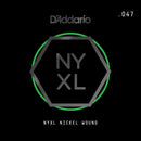 D'Addario NYNW047 NYXL Nickel Wound Electric Guitar Single String, X 2 Strings