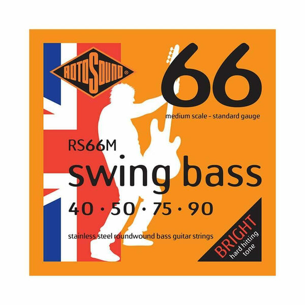 Rotosound RS66M Swing Bass Guitar Set Stainless Steel Round wound 40-90 Gauge