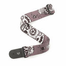 D'Addario P20W1412   2-Inch Sugar Skulls Woven Guitar Straps   Black