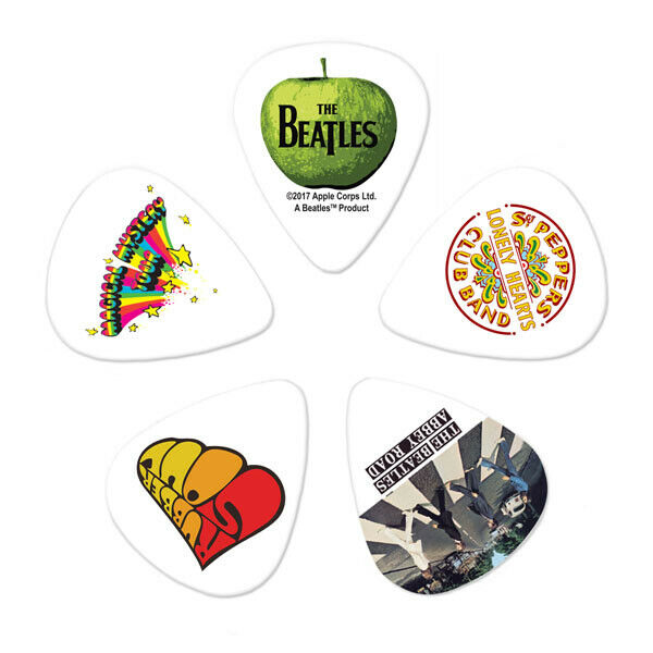 D'Addario Beatles Albums Picks 1CWH4-10B3 Medium Gauge Pack of 10