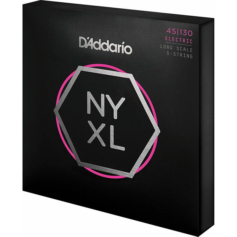 Bass Strings By D'Addario  NYXL45130, Set Long Scale, 5-String, 45-130