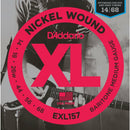 3 x D'Addario EXL157 Nickel Wound Baritone Electric Guitar Strings,Gauge 14-68