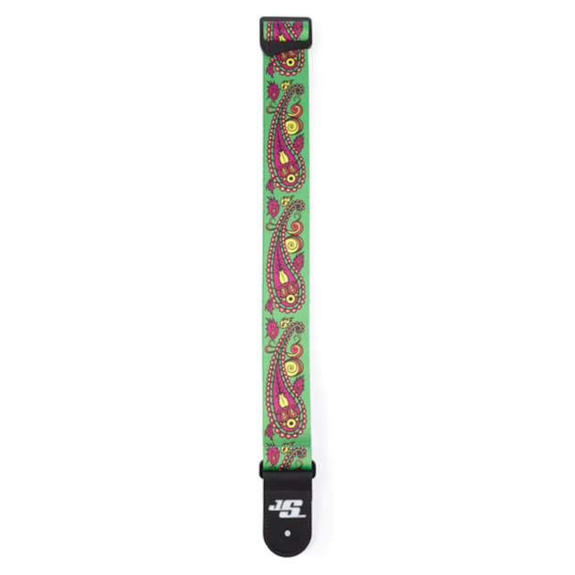 D'Addario Joe Satriani Guitar Strap, Paisley Green 50JS13