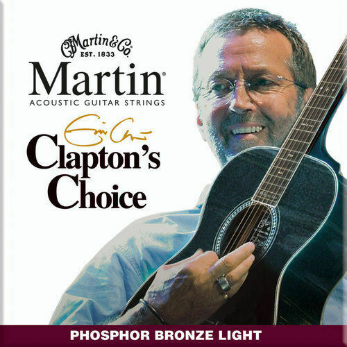 Martin MEC12 Eric Clapton's Choice Acoustic Guitar Strings Phosphor Bronze Light