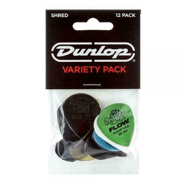 Plectrums By Dunlop 'Shred' Guitar Pick Variety 12 Pack. P/N PVP118