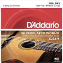 2x D'Addario EJ83M Gypsy Jazz, Ball End Guitar Strings Medium, 11-45