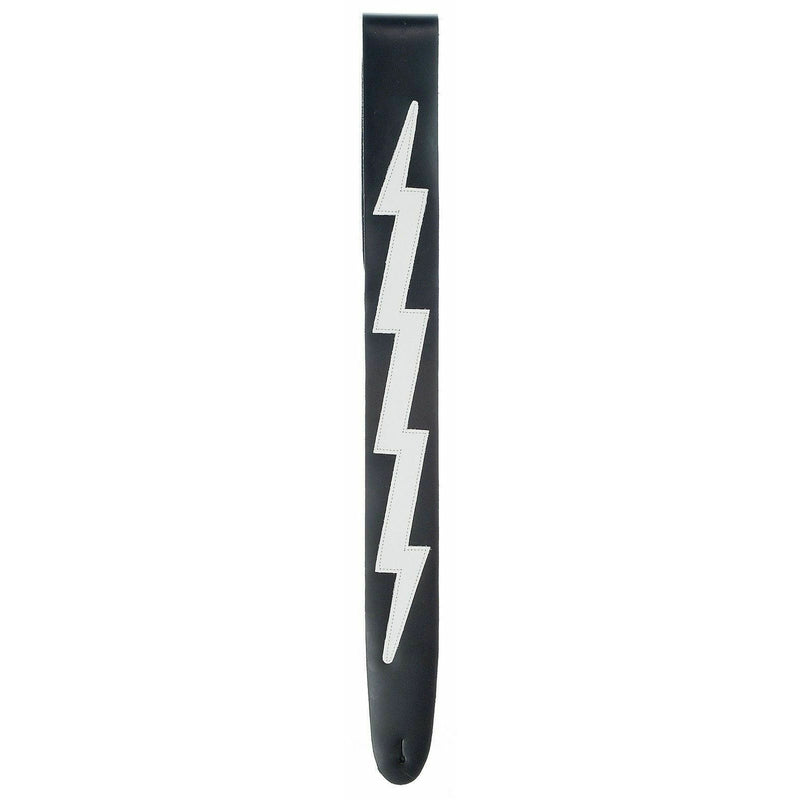 Lightning Bolt, Guitar Strap By D'Addario, Leather Icon P/N 25-lic03.