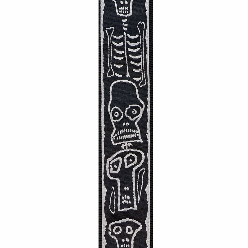 D'Addario Joe Satriani Planet Lock Guitar Strap -Skull N Bones.P/No -50PLJS01