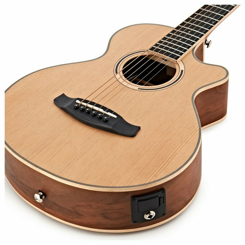 Travel Electro Acoustic By Tanglewood. 'Discovery' DBT TCE BW + Deluxe Gig Bag
