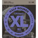 D'Addario EHR370 Half Rounds Stainless Steel Electric Guitar Strings 11-49