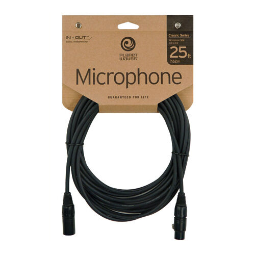 D'Addario Classic Series 25' Microphone Lead - XLR/XLR - PW-CMIC-25