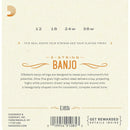 Irish Tenor Banjo Strings By D'Addario, EJ63i, 4 String Loop Ended Set