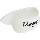 Plectrums By Dunlop 9002P Thumb pick, Medium , White Plastic, 4 Pack