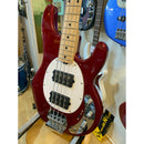Sterling By Music Man StingRay Ray4HH Electric Bass Guitar in Candy Apple Red