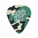 Plectrums, Ernie Ball, Camouflage Guitar Picks, 12 Pack, Thin 0.46mm. P09221