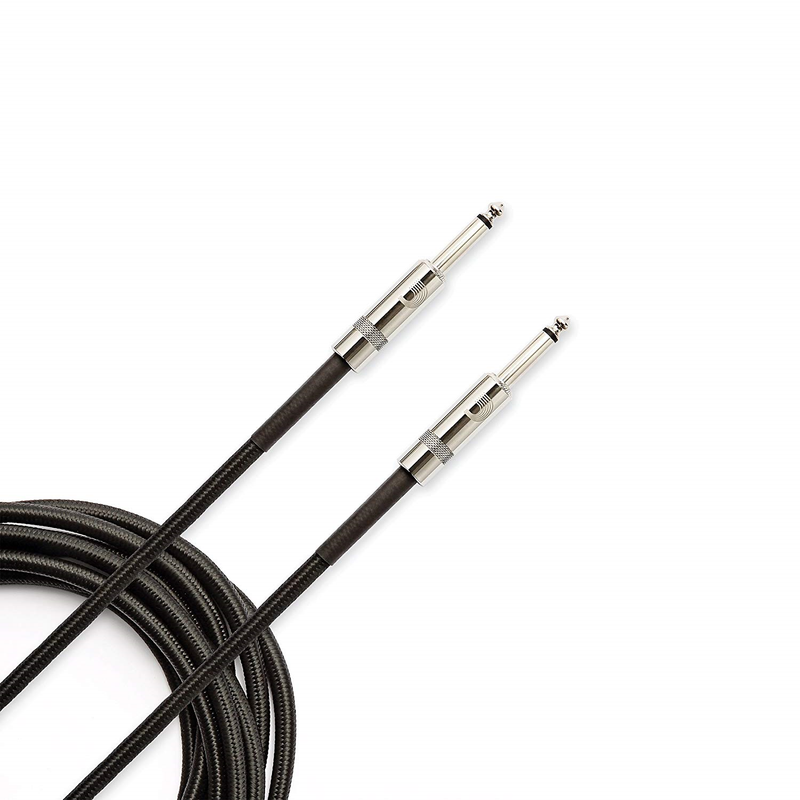 D'Addario Accessories Braided Instrument Cable Black 20 feet PW-BG-20BK