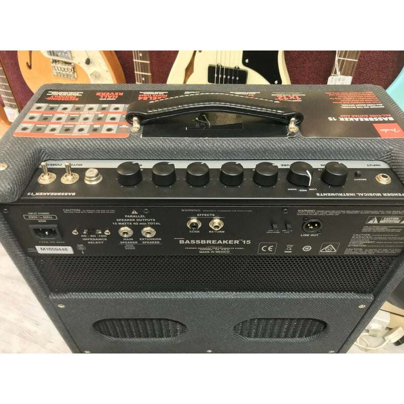 Fender Bassbreaker 15 1x12 Guitar Tube Amp Combo P/N 2262006000