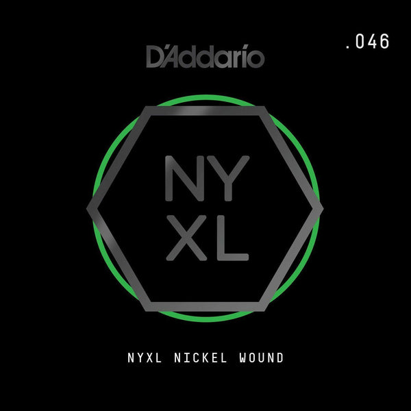 D'Addario NYNW046 NYXL Nickel Wound Electric Guitar Single String, X 2 Strings