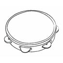 Headed Tambourine 25cm (10"), By Chord. 8 x Pairs Of Jingles