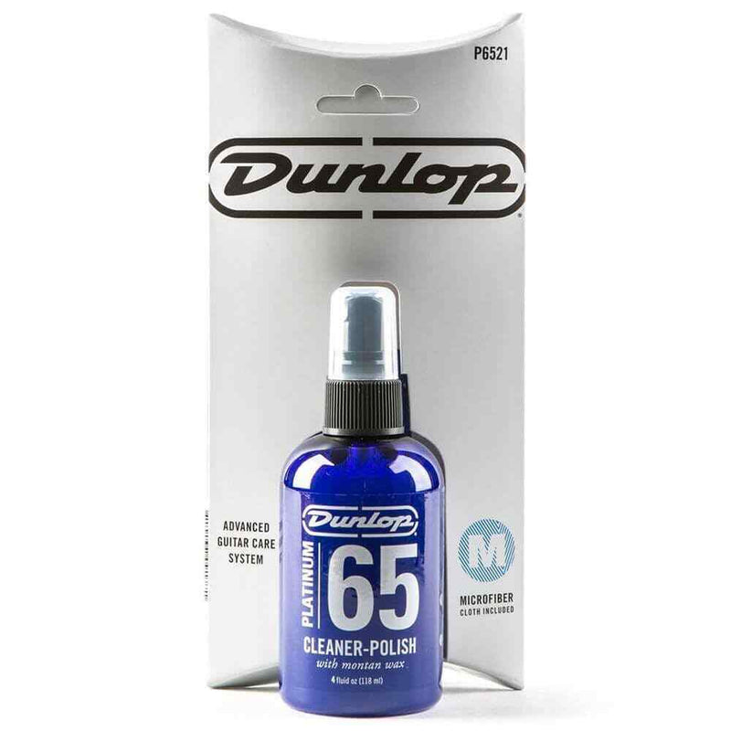 Dunlop Platinum 65 Cleaner Polish with Microfibre Cloth.p/n JDP6521