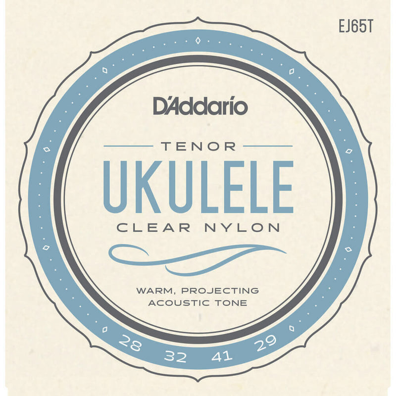 Tenor Nylon Ukulele Strings By D'Addario EJ65T Pro-Arté Custom Extruded