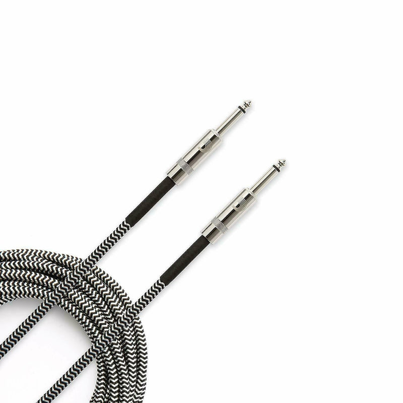 D'Addario Accessories Braided Instrument Cable Grey 15 feet PW-BG-15BG