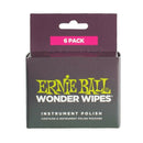 Ernie Ball 4278 Wonder Wipes Body Polish (6 Pack) Cleans, Shines And Protects.