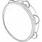Headed Tambourine 25cm (10"), By Chord. 8 x Pairs Of Jingles