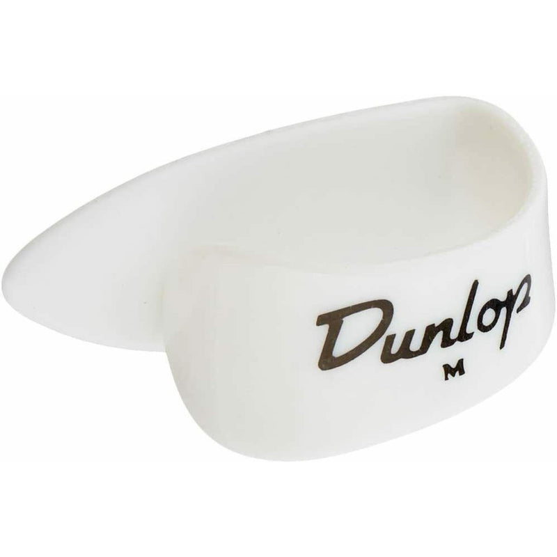 Dunlop 9002P Thumb pick, Medium , White Plastic, 4 Pack