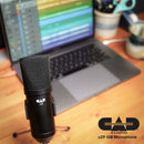USB Podcast Mic, CAD U29 + Tripod Stand, Clip, Pop Filter & USB Cable.