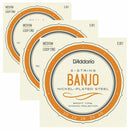 3 x SETS EJ61 5-String Banjo, Nickel Wound, Loop End, 10-23 Medium
