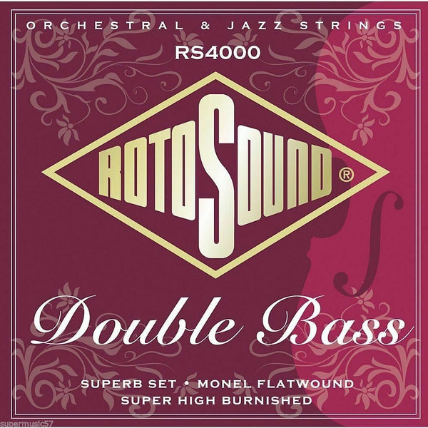 Rotosound RS4000 Silked Pro Double Bass Monel Flatwound Strings