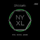 D'Addario NYNW062 NYXL Nickel Wound Electric Guitar Single String, X 2 Strings