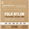 D'Addario EJ32 Folk Nylon,Silver Plated Black Nylon Classical Ball End Strings