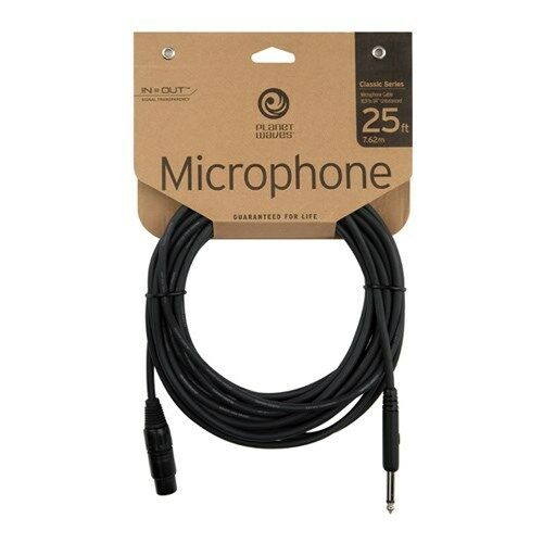 D'Addario PW-CMIC-25 Classic Series 25' Microphone Lead - XLR/Jack