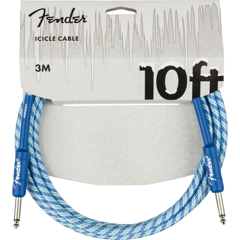 Fender Pro Series Icicle Holiday Cable 10ft, Blue  Model