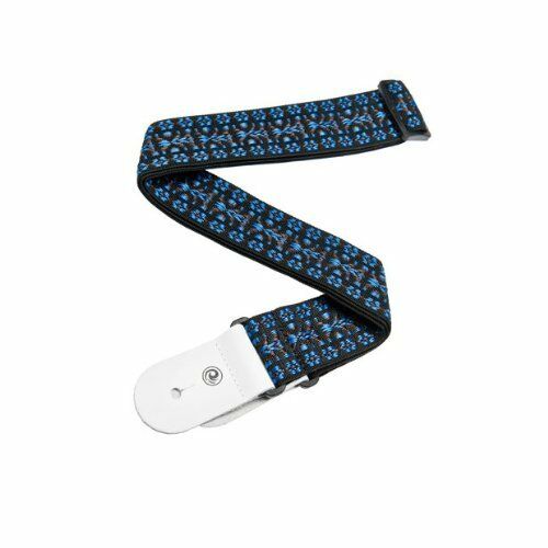 D'Addario Hootenanny 50mm Guitar Strap 50G05 Blue & Black