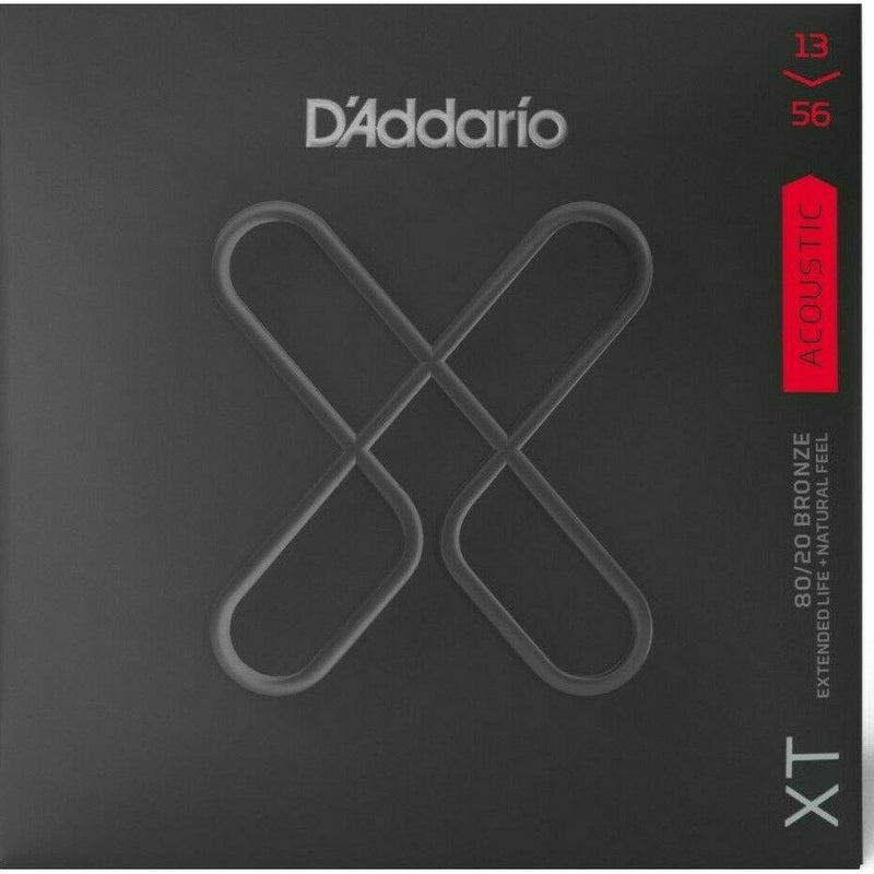 D'Addario XTABR1356 Acoustic Guitar Strings, 80/20 Bronze Medium 13-56