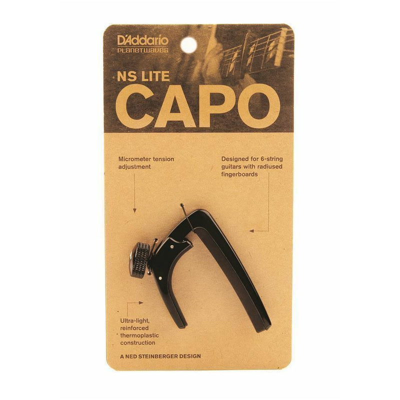 Guitar Capo D'Addario NS Capo Lite.For Electric or Acoustic.PW-CP-07