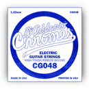 D'Addario CG048 Chrome Flatwound Electric Guitar Single Strings Gauge 048 5 Pack