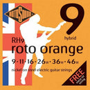 3 FOR £16 Rotosound RH9 Roto Orange Nickel Electric Guitar Strings 9-46 Hybrid