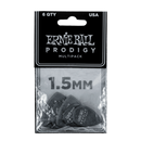 Ernie Ball 'Prodigy' Plectrum Multipack, 1.5mm Black, 6 Pack. P/N; P09342