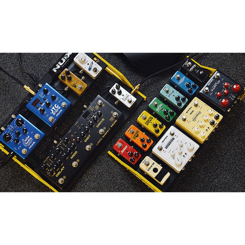 Pedalboard By NU-X, 'Bumblebee M' Pedalboard With Bag & Accessories  P/N 173.526