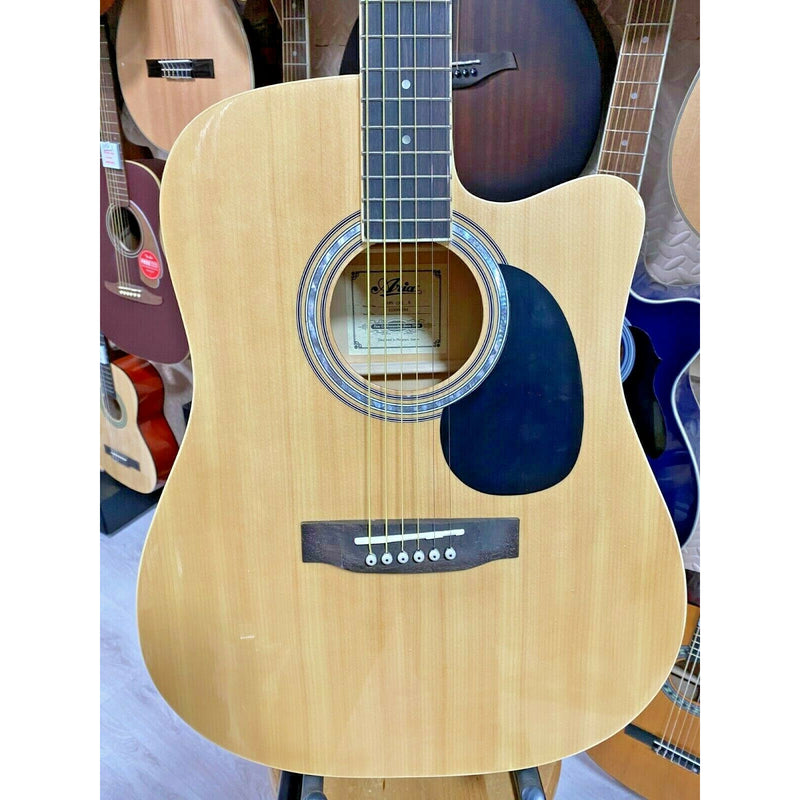 ARIA AW 15 CE N Electro Acoustic Dreadnought Size Cutaway Guitar. EX DEMO 👀