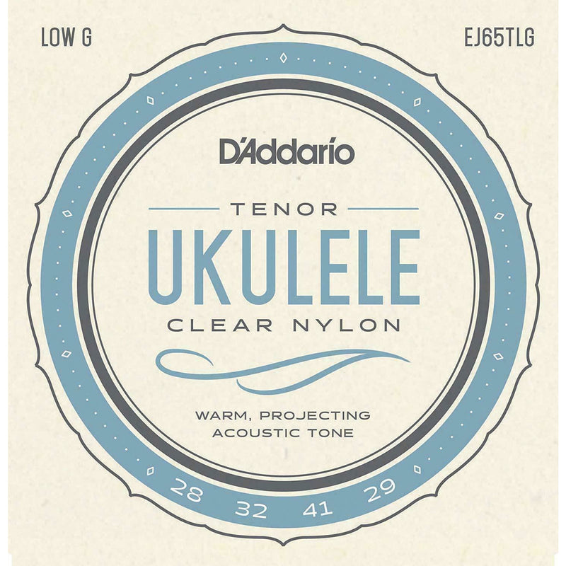 D'Addario EJ65TLG Pro-Arté Custom Extruded Ukulele Tenor Low G Tuning Strings