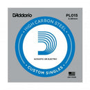 5 X D'ADDARIO PLAIN STEEL SINGLE GUITAR PL015.Electric or Acoustic 5 Pack