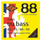 Rotosound RS88S Tru Bass Black Nylon Bass Guitar Strings 65-115 Short Scale