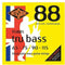 Rotosound RS88S Tru Bass Black Nylon Bass Guitar Strings 65-115 Short Scale